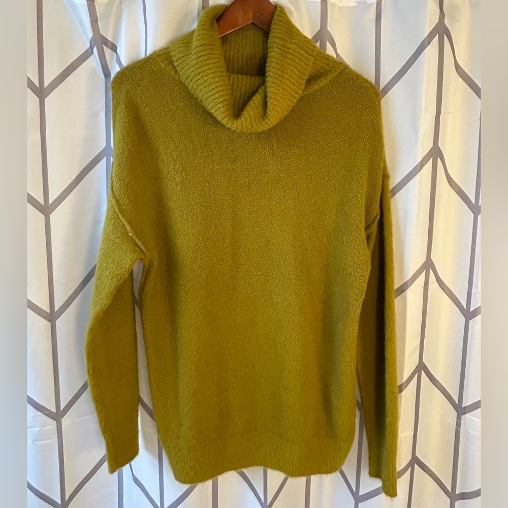 Caslon Mustard Cowl Neck Sweater